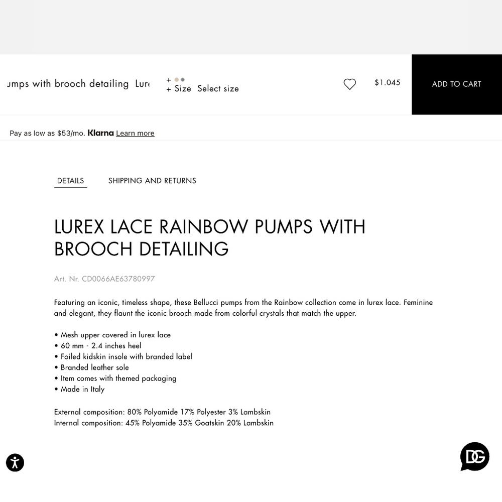 Dolce & Gabbana Lace Pumps with Brooch